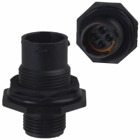 UTS7104P CONN RCPT 4X1.6 MALE JAM NUT