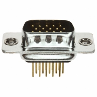 180-M15-113R011 CONN DB15 MALE HD SLD DIP NICKEL