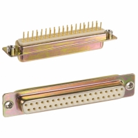 172-E37-211R011 CONN DB37 FEMALE SLD DIP CHROME