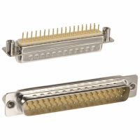 172-E37-113R021 CONN DB37 MALE SOLDER DIP NKL