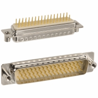 172-E50-113R031 CONN DB50 MALE SOLDER DIP NKL