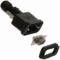 A-DF09-HOOD-WP-R CONN DSUB IP67 9POS FMALE W/HOOD