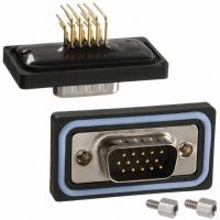 A-HDS15AA-WP-R CONN DSUB IP67 MALE HD R/A 15POS