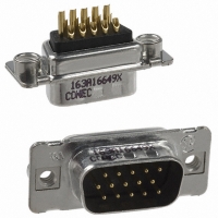 163A16649X CONN DSUB HD 15POS PLUG SOLDER