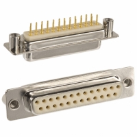 172-E25-213R021 CONN DB25 FEMALE SLD DIP NKL