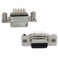 180-015-213R021 CONN DB15 FEML HD DIP SLD NICKEL