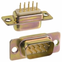 172-E09-111-001 CONN DB9 MALE SOLDER DIP CHROME