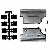 954-037-030R121 BACKSHELL 37POS 45DEG DIE CAST