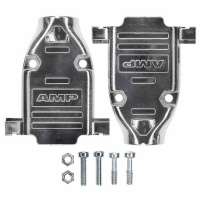 747099-7 CONN BACKSHELL DB15 METAL PLATED