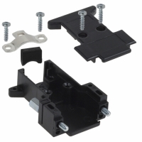 975-009-010R011 BACKSHELL DB9 BLK PLASTIC 3WAY