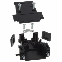 975-015-010-011 BACKSHELL DB15 BLK PLASTIC 3WAY