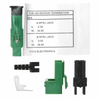 6754252-3 CONN JACK MT-RJ XG 50/125 GREEN