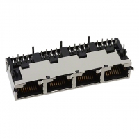 0445600024 CONN MOD JACK 8-8 R/A 4 PORTS