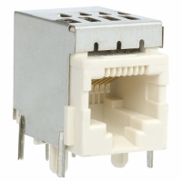 RJ45-8LCT2-B CONN MOD RJ45 W/FERRITE BLOCK