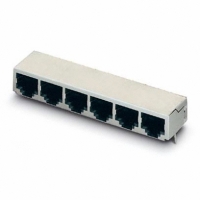 1688612 CONN SOCKET RJ45 8X6PORT R/A