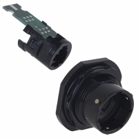 RJ11F72B CONN RCPT JAM NUT-SOLDER BLACK