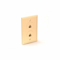 AMK-0060 WALL PLATE 6 WIRE DUAL