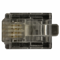 32-5954UL CONN MOD PLUG 6-4 STR/FLAT CABLE