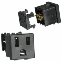 4300.0703 MOD PWR NEMA OUTLET SNAP-IN PNL