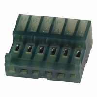 643816-6 CONN RECEPT 6POS 28AWG MTA100