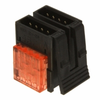 37108-3101-0W0 FL CONN PLUG 8POS(4X2) 26-24AWG RED