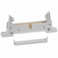AWH34G-E222-IDC-R CONN PIN IDC 34POS W/ FLANGE