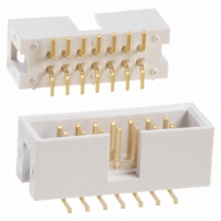 AWHW14-G-SMD-R CONN HEADER LO-PRO 14POS AU SMD