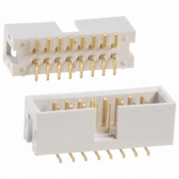 AWHW16-G-SMD-R CONN HEADER LO-PRO 16POS AU SMD