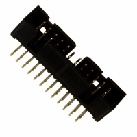 D2524-5002-AR CONN HEADER 24POS R/A 10GOLD