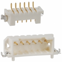 DF3Z-6P-2H(50) CONN HEADER 6POS 2MM R/A GOLD