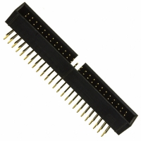 SBH11-PBPC-D25-RA-BK CONN HEADR 2.54MM 50POS GOLD R/A