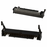 104130-7 CONN HEADER LOPRO R/A .100 40POS