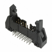 D3408-5302-AR CONN HEADER 16POS R/A LONG LATCH