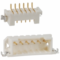 DF3DZ-6P-2H(50) CONN HEADER 6POS 2MM R/A GOLD