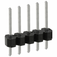 PEC05SFAN CONN HEADER .100 SINGL STR 5POS