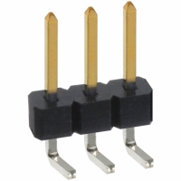 PBC03SBAN CONN HEADER .100 SINGL R/A 3POS