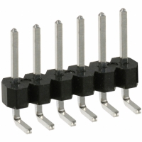 PEC06SBAN CONN HEADER .100 SINGL R/A 6POS