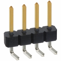 PBC04SBAN CONN HEADER .100 SINGL R/A 4POS