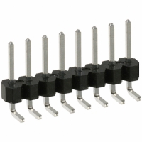 PEC08SBAN CONN HEADER .100 SINGL R/A 8POS