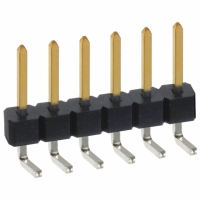 PBC06SBAN CONN HEADER .100 SINGL R/A 6POS