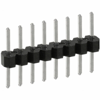 PEC08SABN CONN HEADER .100 SINGL STR 8POS