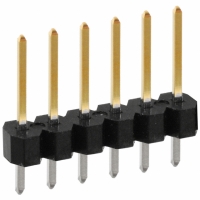 PBC06SFAN CONN HEADER .100 SINGL STR 6POS