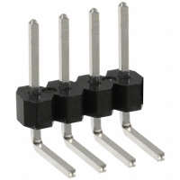 PEC04SBBN CONN HEADER .100 SINGL R/A 4POS