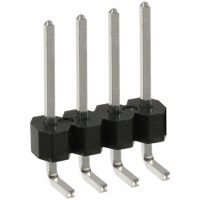 PEC04SGAN CONN HEADER .100 SINGL R/A 4POS