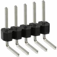 PEC05SBBN CONN HEADER .100 SINGL R/A 5POS