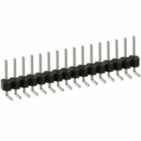 PEC16SBAN CONN HEADER .100 SINGL R/A 16POS