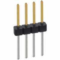 PBC04SFBN CONN HEADER .100 SINGL STR 4POS