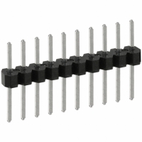 PEC10SACN CONN HEADER .100 SINGL STR 10POS