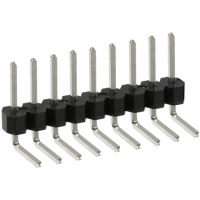 PEC09SBBN CONN HEADER .100 SINGL R/A 9POS