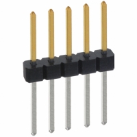 PBC05SFBN CONN HEADER .100 SINGL STR 5POS
